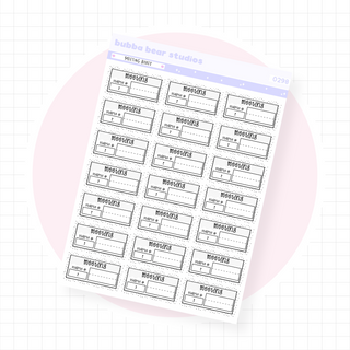 Meeting Boxes Minimal Bubba Bear Studios Meeting Boxes