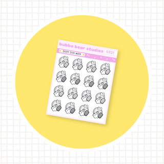 Derpy Dish Wash Minimal Bubba Bear Studios Derpy Dish Wash