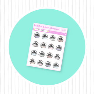 Pet Crate Muted Bubba Bear Studios Pet Crate