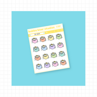 Cat Bath Colorful Bubba Bear Studios Cat Bath