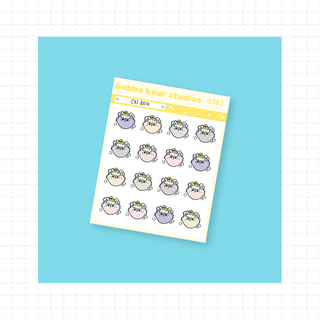 Cat Bath Muted Bubba Bear Studios Cat Bath