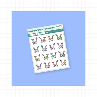 Exercise Bike Colorful Bubba Bear Studios Exercise Bike