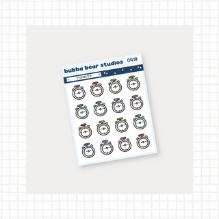 Stopwatch Colorful Bubba Bear Studios Stopwatch