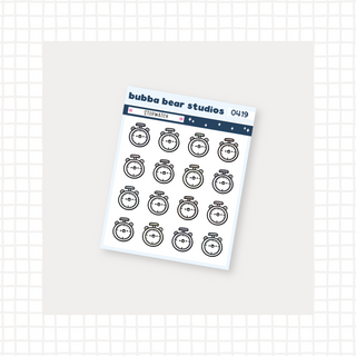 Stopwatch Muted Bubba Bear Studios Stopwatch