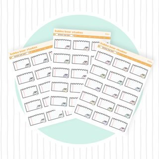 Notebook Bear Boxes Standard Buy All (Set of 3) Bubba Bear Studios Notebook Bear Boxes Stickers