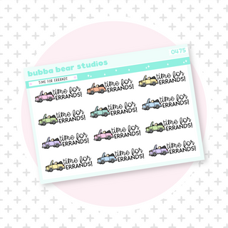 Time for Errands! Colorful Bubba Bear Studios Time for Errands!