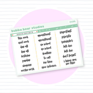 Decked Out Script Add-On Bubba Bear Studios Decked Out Script Add-On Stationery