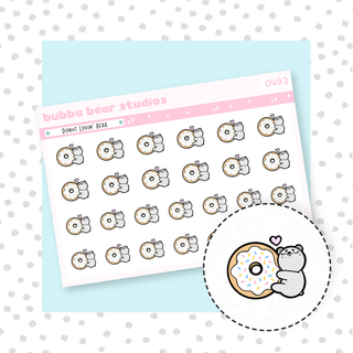 Donut Lovin' Bear Bubba Bear Studios Donut Lovin' Bear Stationery