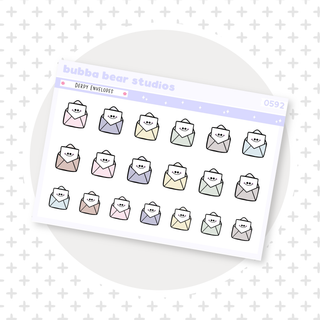 Derpy Envelopes Muted Bubba Bear Studios Derpy Envelopes