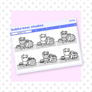 Laundry Fun Minimal Bubba Bear Studios Laundry Fun