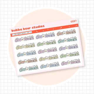 Car Wash Doodle Text Colorful Bubba Bear Studios Car Wash Doodle Text