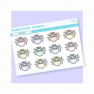 Ugh Bear Colorful Bubba Bear Studios Ugh Bear