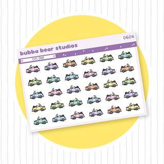 Cute Cars Colorful Bubba Bear Studios Cute Cars