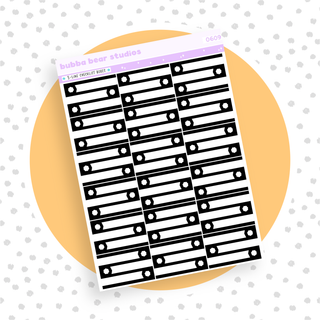 3-Line Checklist Boxes Black Bubba Bear Studios 3-Line Checklist Boxes Stationery