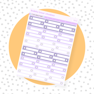 3-Line Checklist Boxes Purple Bubba Bear Studios 3-Line Checklist Boxes Stationery
