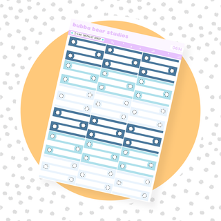 3-Line Checklist Boxes Blue Bubba Bear Studios 3-Line Checklist Boxes Stationery