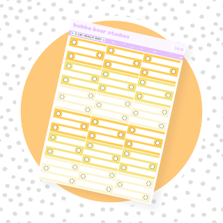 3-Line Checklist Boxes Yellow Bubba Bear Studios 3-Line Checklist Boxes Stationery