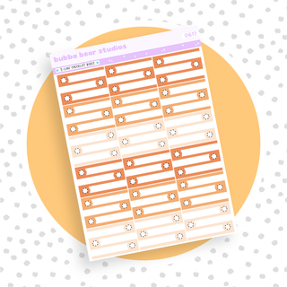 3-Line Checklist Boxes Orange Bubba Bear Studios 3-Line Checklist Boxes Stationery