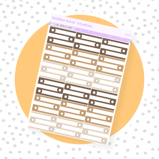 3-Line Checklist Boxes Brown Bubba Bear Studios 3-Line Checklist Boxes Stationery