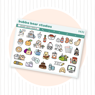 January Wacky Holidays Wacky Sampler - Without Words Bubba Bear Studios January Wacky Holidays