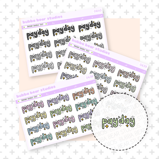 Payday Doodle Text Buy All (Set of 3) Bubba Bear Studios Payday Doodle Text