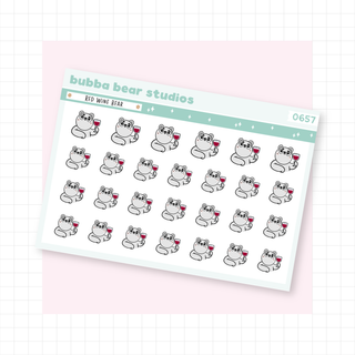 Wine Bear Red Wine Bubba Bear Studios Wine Bear Stationery