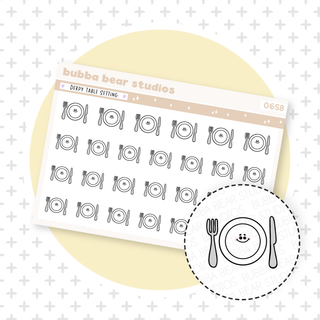 Derpy Table Setting Bubba Bear Studios Derpy Table Setting Stationery