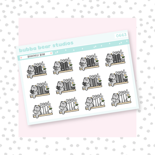 Bookshelf Bear Minimal Bubba Bear Studios Bookshelf Bear