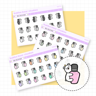 Nail Polish Bears Buy All (Set of 3) Bubba Bear Studios Nail Polish Bears
