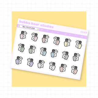 Nail Polish Bears Muted Bubba Bear Studios Nail Polish Bears