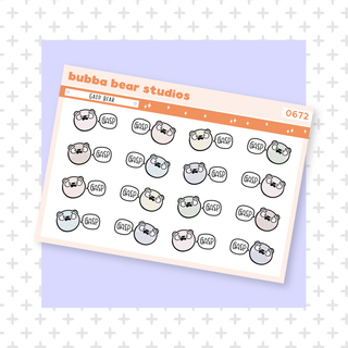 Gasp Bear Muted Bubba Bear Studios Gasp Bear