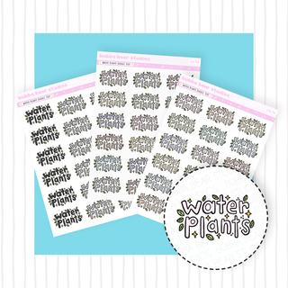 Water Plants Doodle Text Buy All (Set of 3) Bubba Bear Studios Water Plants Doodle Text