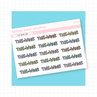 This Week Doodle Text Colorful Bubba Bear Studios This Week Doodle Text