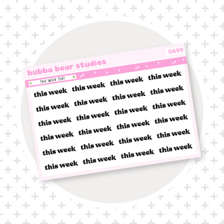 This Week Text Bubba Bear Studios This Week Text
