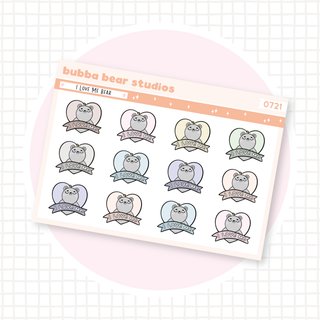 I Love Me Bear Muted Bubba Bear Studios I Love Me Bear