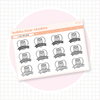 I Love Me Bear Minimal Bubba Bear Studios I Love Me Bear