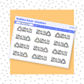 Time to Recycle Muted Bubba Bear Studios Time to Recycle