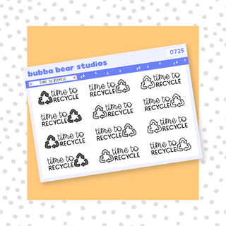 Time to Recycle Minimal Bubba Bear Studios Time to Recycle