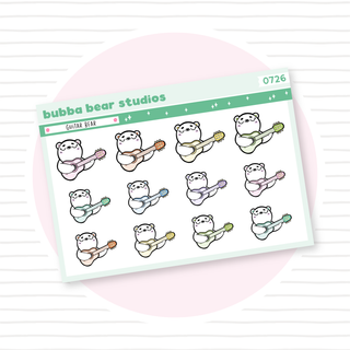 Guitar Bear Colorful Bubba Bear Studios Guitar Bear