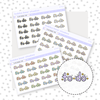 To Do Doodle Text Buy All (Set of 3) Bubba Bear Studios To Do Doodle Text