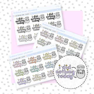 I Did Nothing Today... Success. Buy All (Set of 3) Bubba Bear Studios I Did Nothing Today... Success.