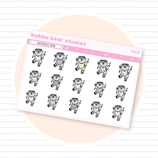 Jazzercise Bear Muted Bubba Bear Studios Jazzercise Bear