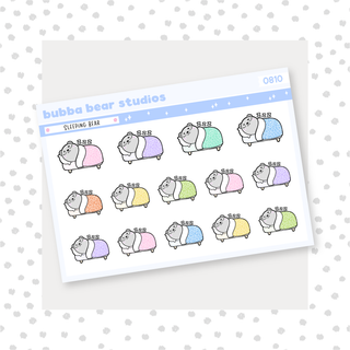 Sleeping Bear Colorful Bubba Bear Studios Sleeping Bear