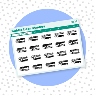 Game Time Text Bubba Bear Studios Game Time Text