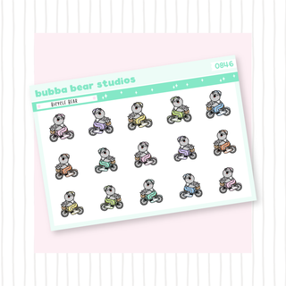 Bicycle Bear Colorful Bubba Bear Studios Bicycle Bear