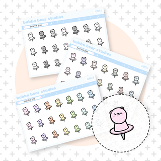 Push Pin Bear Buy All (Set of 3) Bubba Bear Studios Push Pin Bear