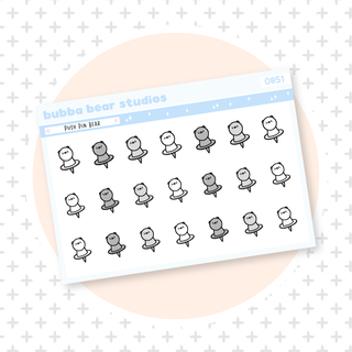 Push Pin Bear Minimal Bubba Bear Studios Push Pin Bear