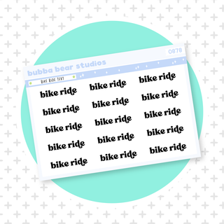 Bike Ride Text Bubba Bear Studios Bike Ride Text