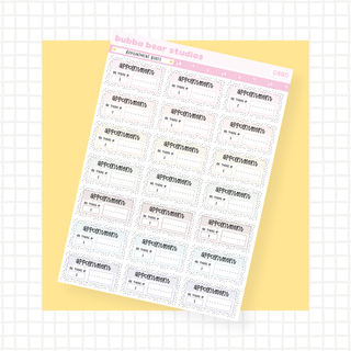 Appointment Boxes Muted Bubba Bear Studios Appointment Boxes