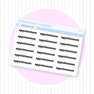 Appointment Text Bubba Bear Studios Appointment Text